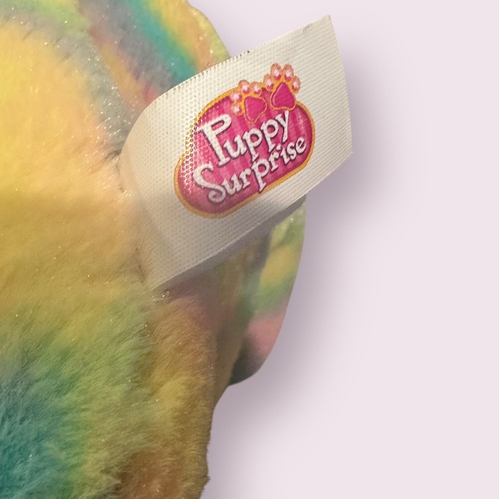 2016 Puppy Surprise Colorful Rainbow Glitter Stuffed Animal Toy - Picture 9 of 12